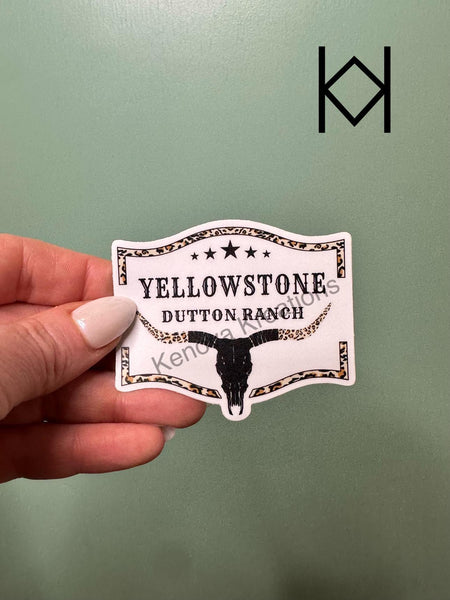 Yellowstone Bullhead Waterproof Sticker