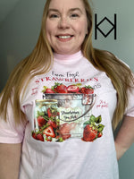 Farm Fresh Strawberries Comfort Colors Tshirt