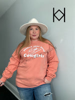 Support Cowgirls Terracotta Comfort Colors Crewneck