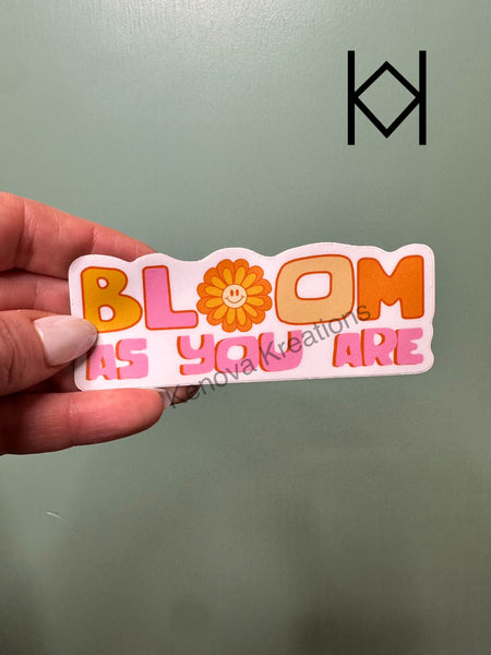 Bloom Waterproof Sticker