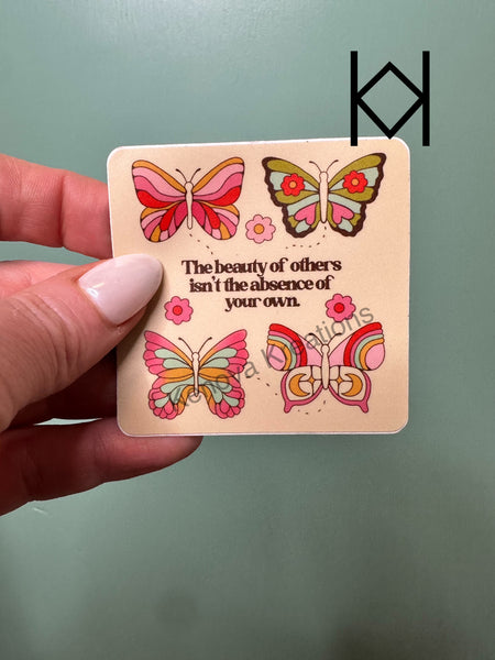Beauty Butterflies Waterproof Sticker