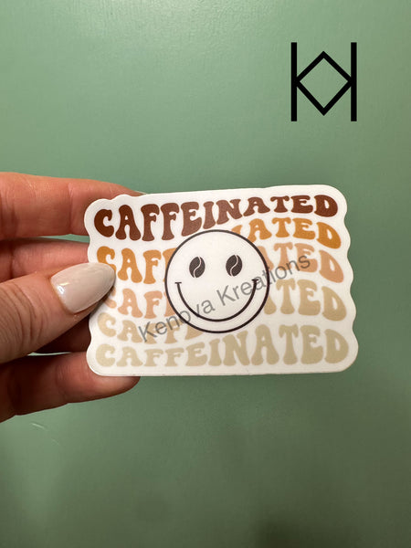 Caffeinated Waterproof Sticker
