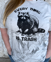 Everything is Trash Raccoon Bleached Tee