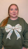 Patchwork Bow Quilt Crewneck