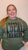 Support Local Farmers Crewneck