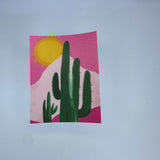 Cactus and Sun Waterproof Sticker