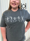 5 Dancing Skellies Comfort Colors Tee