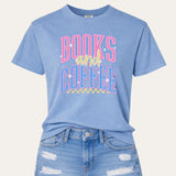 Books and Coffee Comfort Colors Tee