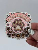 Floral Dog Mama Adhesive Patch