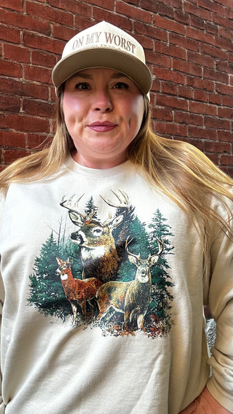 Vintage Deer Crewneck