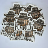 Howdy Pumpkin Waterproof Sticker