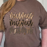 Mama Print Stack Comfort Colors Tee