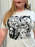 Comic Book Strip Horror Scary Tee