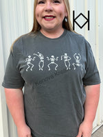 5 Dancing Skellies Comfort Colors Tee