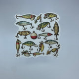 Fish Hooks Waterproof Sticker