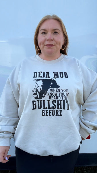 Deja Moo Crewneck