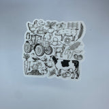 Livestock Farm And Fruit Waterproof Sticker