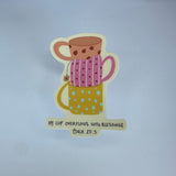 My Cup Overflows With Blessings Waterproof Sticker