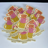 My Cup Overflows With Blessings Waterproof Sticker