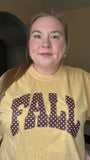 Brown Fall Polka Dot Chunky Comfort Colors Tee