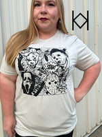 Comic Book Strip Horror Scary Tee