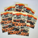 Bronco Orange Waterproof Sticker