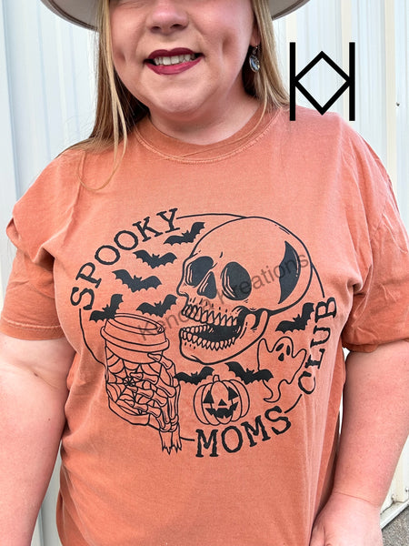 Spooky Mom's Club Comfort Colors Tee