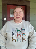 Colorful Sheep Crewneck
