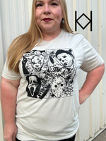 Comic Book Strip Horror Scary Tee