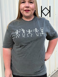 5 Dancing Skellies Comfort Colors Tee