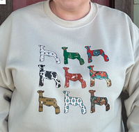 Colorful Sheep Crewneck
