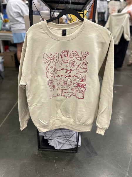 Cozy Season Doodle Crewneck