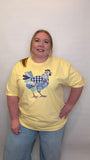 Faux Patchwork Chicken Tshirt