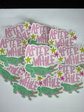 After While Crocodile Waterproof Sticker