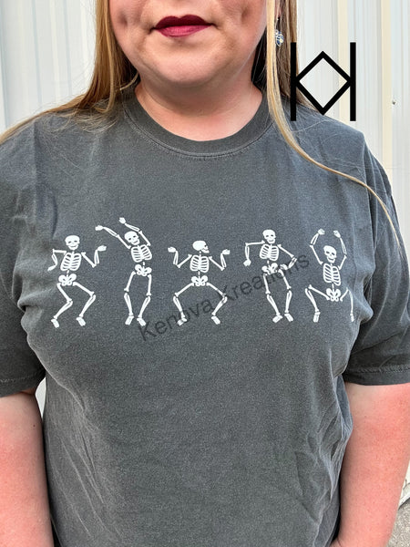 5 Dancing Skellies Comfort Colors Tee