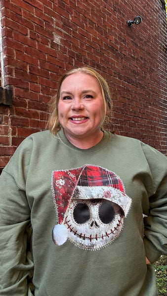 Jack Christmas Patchwork Crewneck