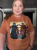 Horror Sunset Heart Hands Tshirt