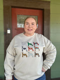 Colorful Sheep Crewneck