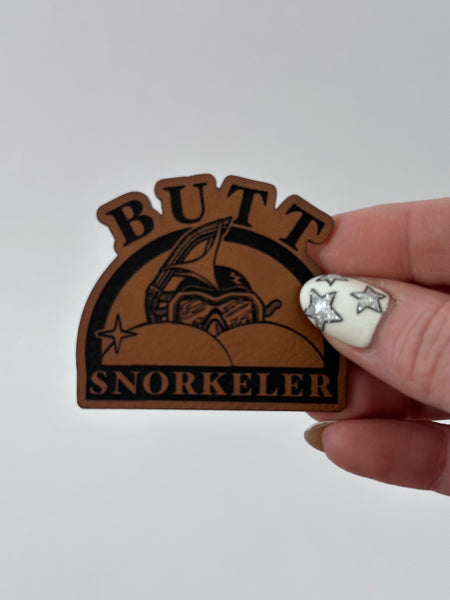 Butt Snorkler Leather Adhesive Patch