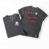 My Boy Might Not Swing But I Do Baseball Comfort Colors Tee