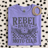 Rebel Babes Moto Club Comfort Colors Tee