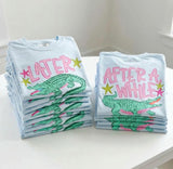 Front and Back Later Gator & After While Crocodile Comfort Colors Tee