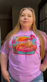 Preppy Summer Retro Leopard Comfort Colors Tee