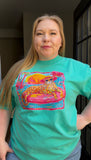 Preppy Summer Retro Leopard Comfort Colors Tee