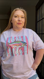 Lake Life Colorful Fish Comfort Colors Tee
