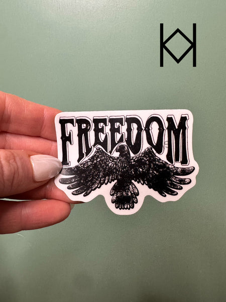 Freedom Waterproof Sticker