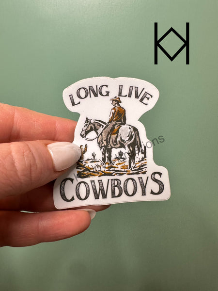 Long Live Cowboys Waterproof Sticker