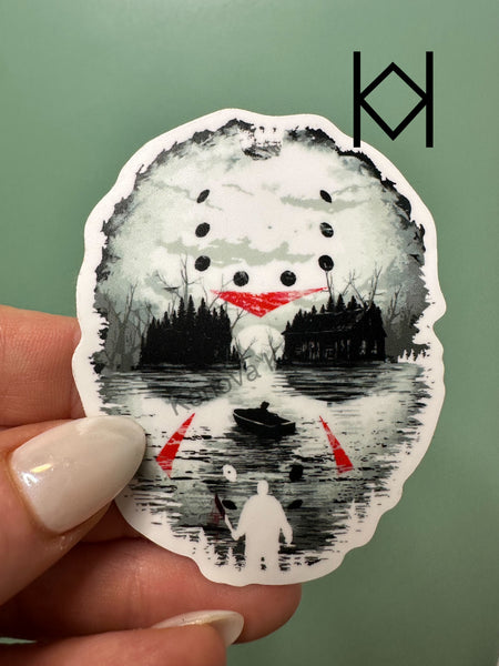 Jason Mask Waterproof Sticker